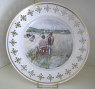 Assiett, Höst, målat 1905