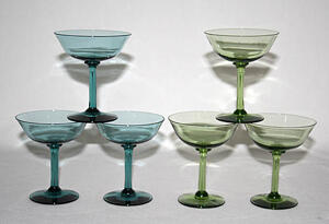 Antik - Glas - Sherryglas 3+3