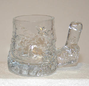 Antik - Glas - Hyllinge Glasbruk - Stubbe, snapsglas
