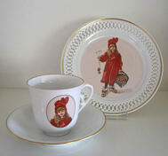 Kaffeset, Iduna, målat 1900